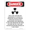 Signmission OSHA Danger Sign, This X-Ray Unit May, 10in X 7in Rigid Plastic, 7" W, 10" H, Portrait OS-DS-P-710-V-2527 - alternate 1